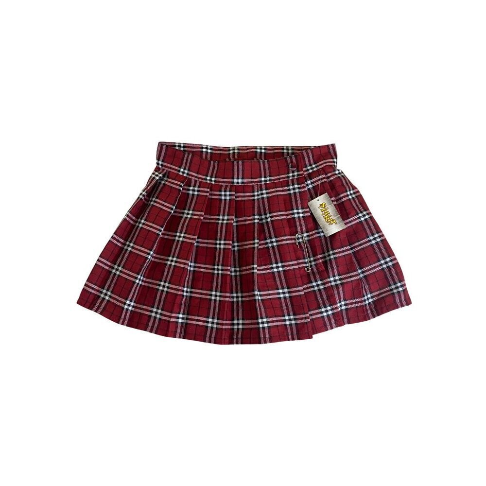 NWT Spirit Halloween Women's Red Plaid Mini Skirt - S/M